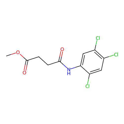 Methyl 4-oxo-4-(2,4,5-trichloroanilino)butanoate structure