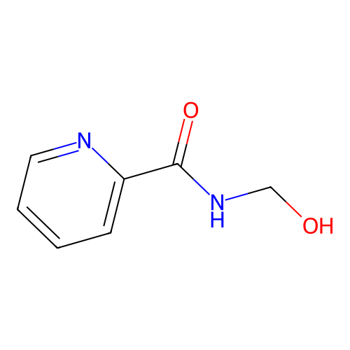 Pyridincarbonsaurehydroxymethylamid structure
