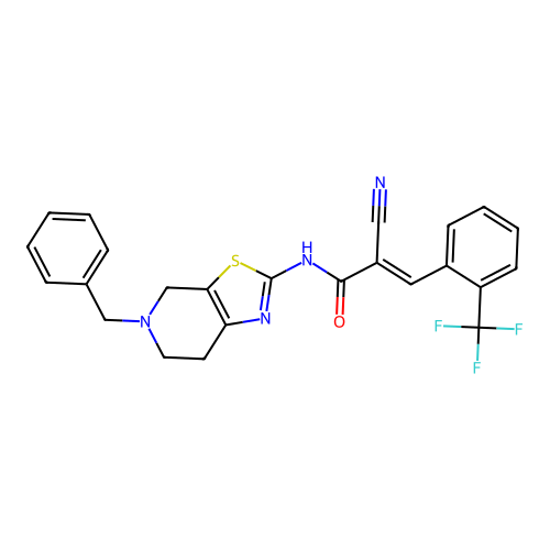C24H19F3N4OS structure
