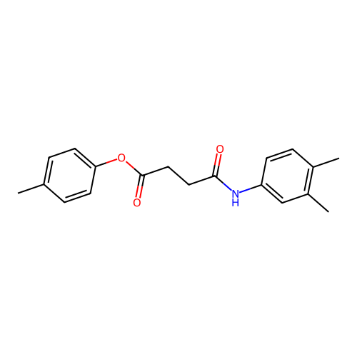 4-Methylphenyl 4-(3,4-dimethylanilino)-4-oxobutanoate structure