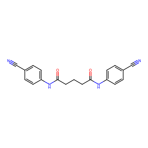 N,N-双(4-氰基苯基)戊二酰胺 structure