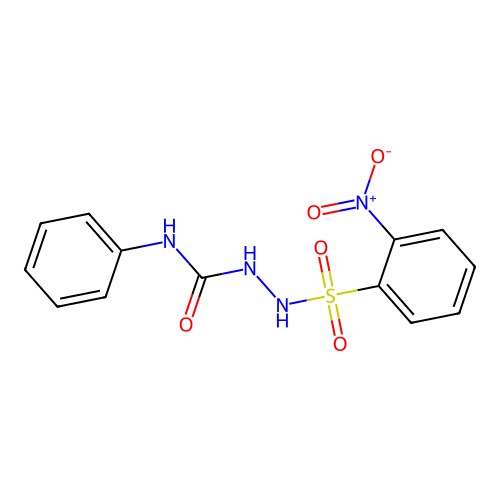 2-[(2-nitrophenyl)sulfonyl]-N-phenylhydrazinecarboxamide structure