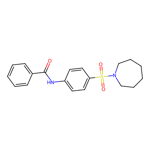 N-[4-(azepan-1-ylsulfonyl)phenyl]benzamide structure