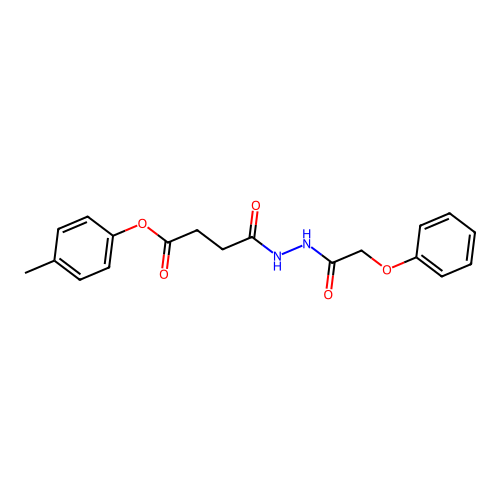 4-Methylphenyl 4-oxo-4-[2-(phenoxyacetyl)hydrazinyl]butanoate structure