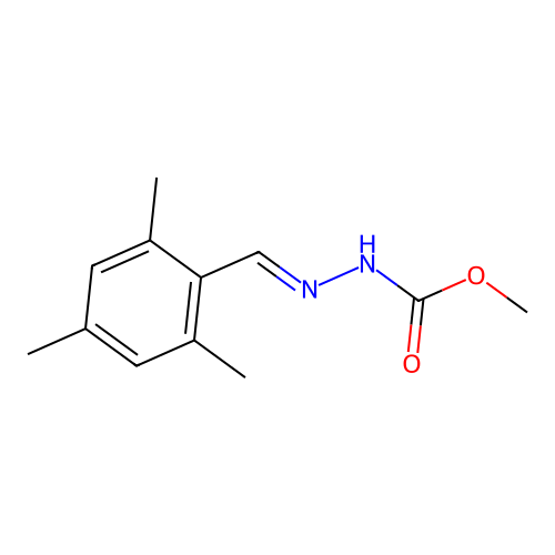 Methyl 2-(mesitylmethylene)hydrazinecarboxylate structure