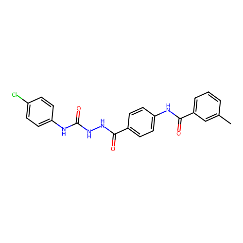 N-(4-chlorophenyl)-2-{4-[(3-methylbenzoyl)amino]benzoyl}hydrazinecarboxamide structure