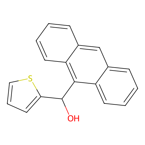 Anthracen-9-yl(thiophen-2-yl)methanol structure
