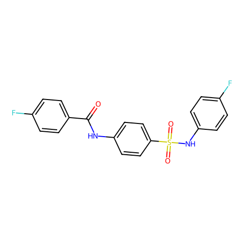 Benzamide, 4-fluoro-N-[4-(4-fluorophenylsulfamoyl)phenyl]- structure