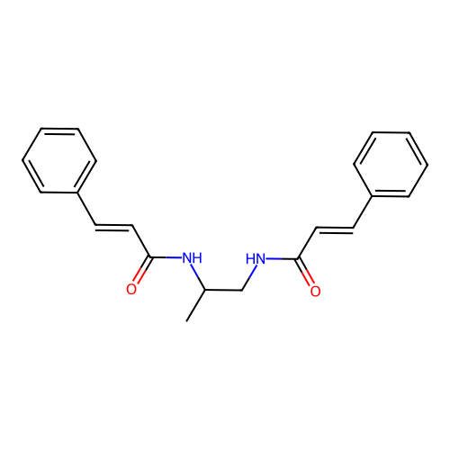 3-phenyl-N-[2-(3-phenylprop-2-enoylamino)propyl]prop-2-enamide structure