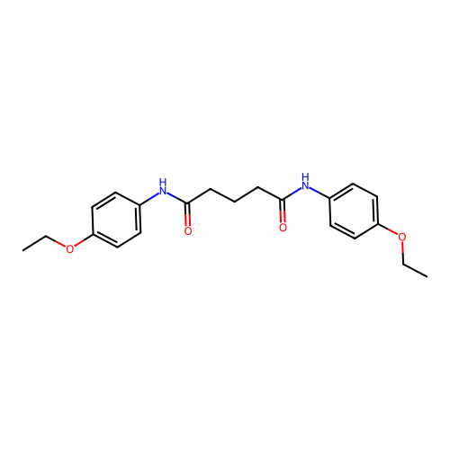 N,N'-bis(4-ethoxyphenyl)pentanediamide structure