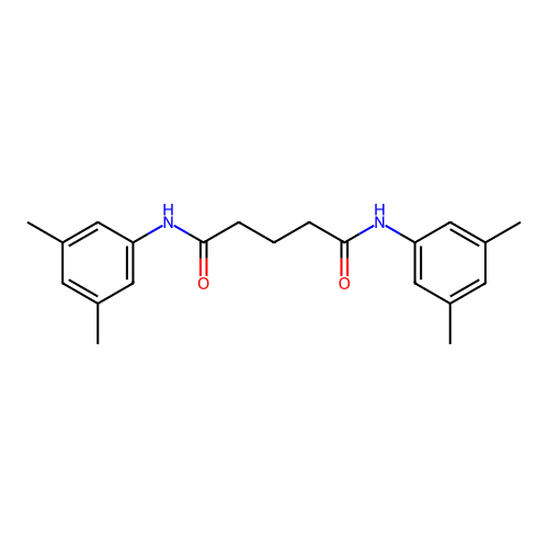 N,N'-bis(3,5-dimethylphenyl)pentanediamide structure