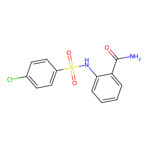 2-{[(4-Chlorophenyl)sulfonyl]amino}benzamide structure