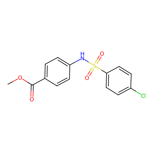Methyl 4-{[(4-chlorophenyl)sulfonyl]amino}benzoate structure