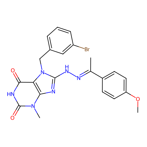 C22H21BrN6O3 structure