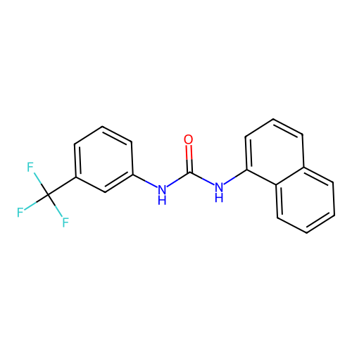1-Naphthalen-1-yl-3-[3-(trifluoromethyl)phenyl]urea structure