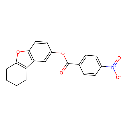 6,7,8,9-Tetrahydrodibenzo[b,d]furan-2-yl 4-nitrobenzoate structure