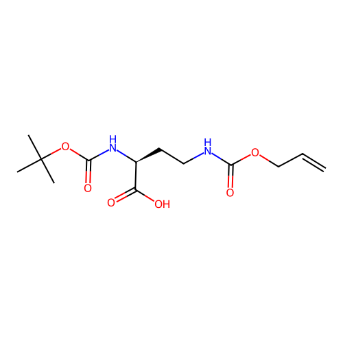 Boc-Dab(Aloc)-OH structure