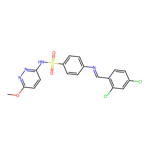 C18H14Cl2N4O3S structure