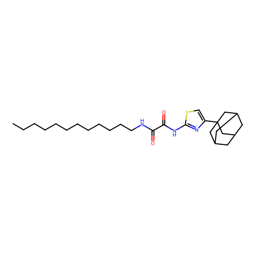 N-(4-Adamantan-1-yl-thiazol-2-yl)-N'-dodecyl-oxalamide structure