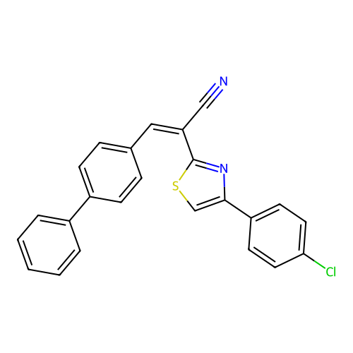 3-(4-Biphenylyl)-2-[4-(4-chlorophenyl)-1,3-thiazol-2-yl]acrylonitrile structure