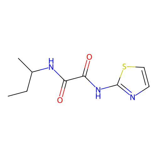 N-(butan-2-yl)-N'-(1,3-thiazol-2-yl)ethanediamide structure