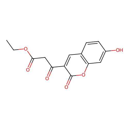 ethyl 3-(7-hydroxy-2-oxo-2H-chromen-3-yl)-3-oxopropanoate structure