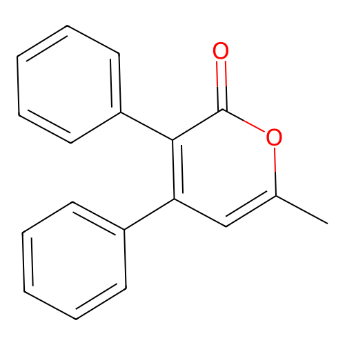 2H-Pyran-2-one, 6-methyl-3,4-diphenyl- structure