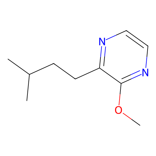 Pyrazine, 2-isopentyl-3-methoxy structure