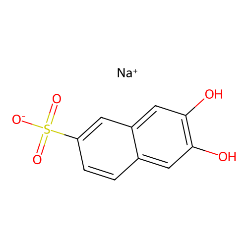 Sodium 2,3-dioxynaphthalene-6-sulfonate structure