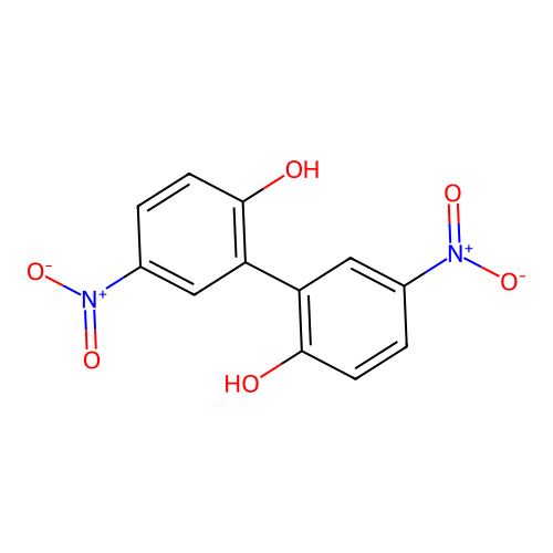 2-(2-Hydroxy-5-nitrophenyl)-4-nitrophenol structure