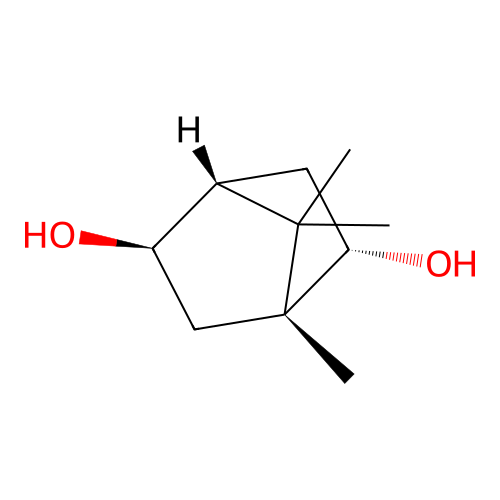 Bicyclo[2.2.1]heptane-2,5-diol, 1,7,7-trimethyl-, (1R,2S,4R,5R)- structure