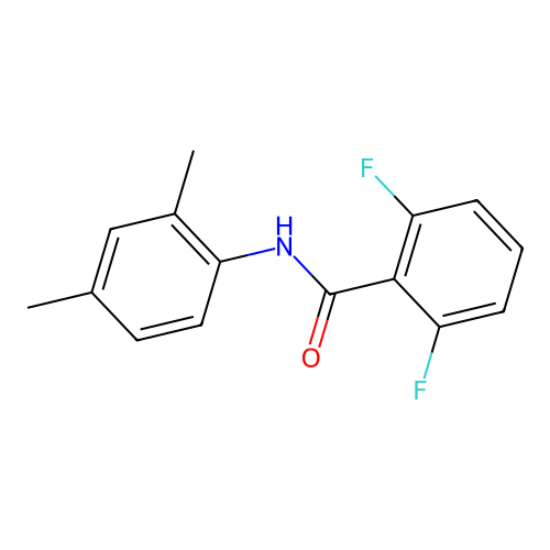 N-(2,4-dimethylphenyl)-2,6-difluorobenzamide structure