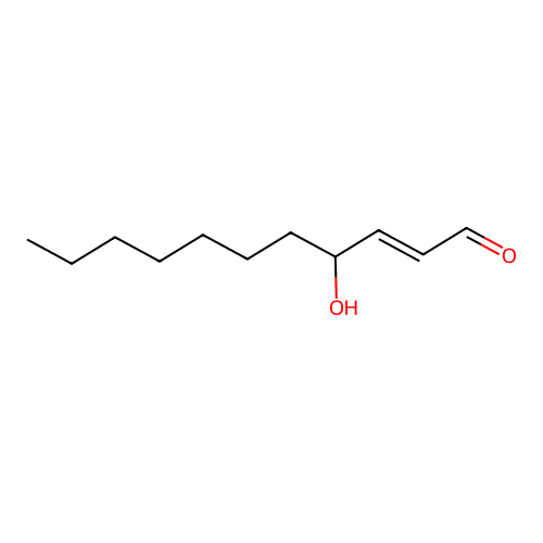 Undecenal, 4-hydroxy- structure