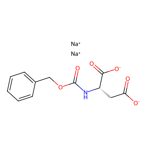 disodium;(2S)-2-(phenylmethoxycarbonylamino)butanedioate structure