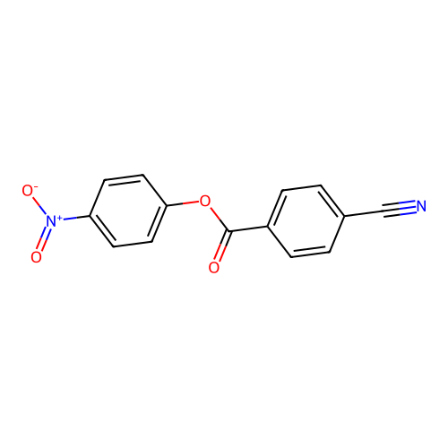 (4-Nitrophenyl) 4-cyanobenzoate structure