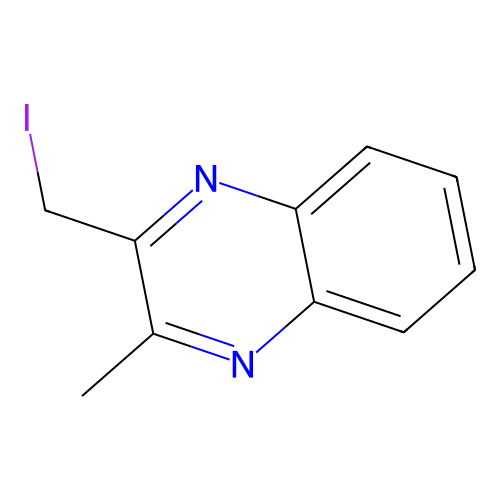 Quinoxaline, 2-(iodomethyl)-3-methyl- structure