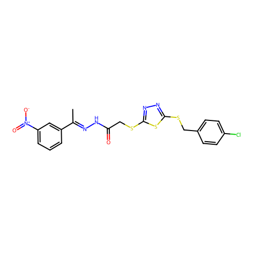C19H16ClN5O3S3 structure