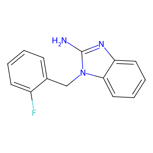 1-(2-Fluorobenzyl)-1H-benzoimidazol-2-ylamine structure