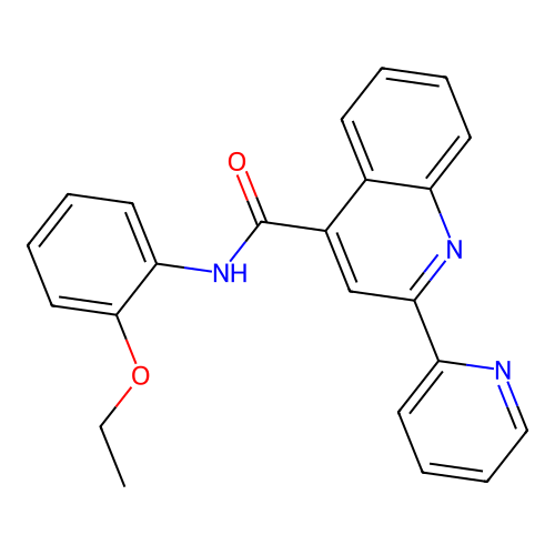 N-(2-ethoxyphenyl)-2-(pyridin-2-yl)quinoline-4-carboxamide structure