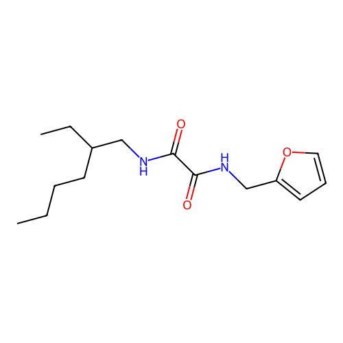 N-(2-ethylhexyl)-N'-(furan-2-ylmethyl)ethanediamide structure