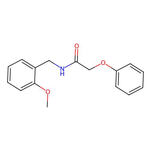 N-(2-methoxybenzyl)-2-phenoxyacetamide structure