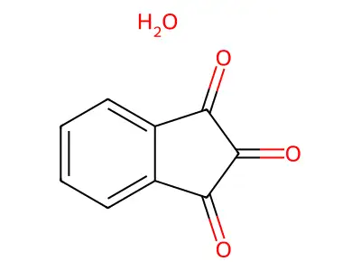 1H-Indene-1,2,3-trione, hydrate (1:1) structure