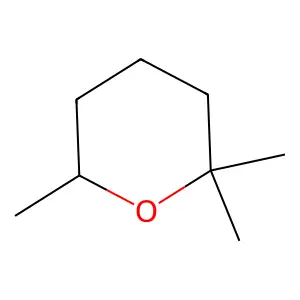 Tetrahydro-2,2,6-trimethyl-2H-pyran structure