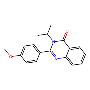 4(3H)-Quinazolinone, 3-isopropyl-2-(p-methoxyphenyl)- structure