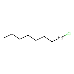 Chloro(heptyl)mercury structure