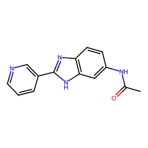 N-(2-Pyridin-3-yl-1H-benzoimidazol-5-yl)-acetamide structure