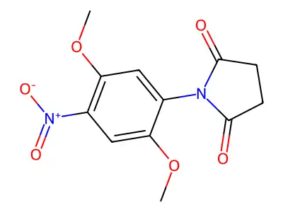 1-(2,5-Dimethoxy-4-nitrophenyl)pyrrolidine-2,5-dione structure