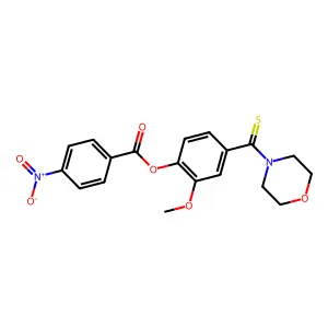 [2-Methoxy-4-(morpholine-4-carbothioyl)phenyl] 4-nitrobenzoate structure