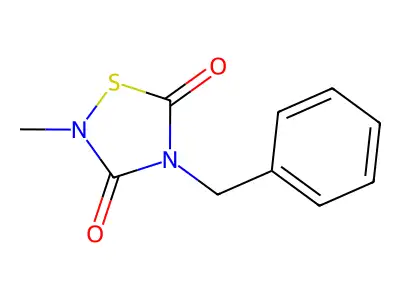 4-Benzyl-2-methyl-1,2,4-thiadiazolidine-3,5-dione structure