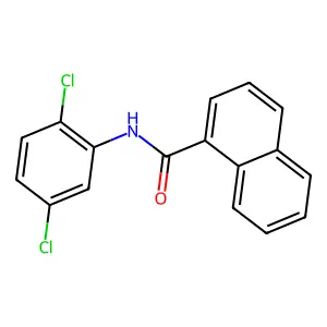 N-(2,5-dichlorophenyl)naphthalene-1-carboxamide structure